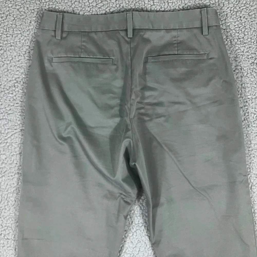 Banana Republic Slim Fit Chinos Mens 31x34 Grey Cotton Stretch Trousers Pants